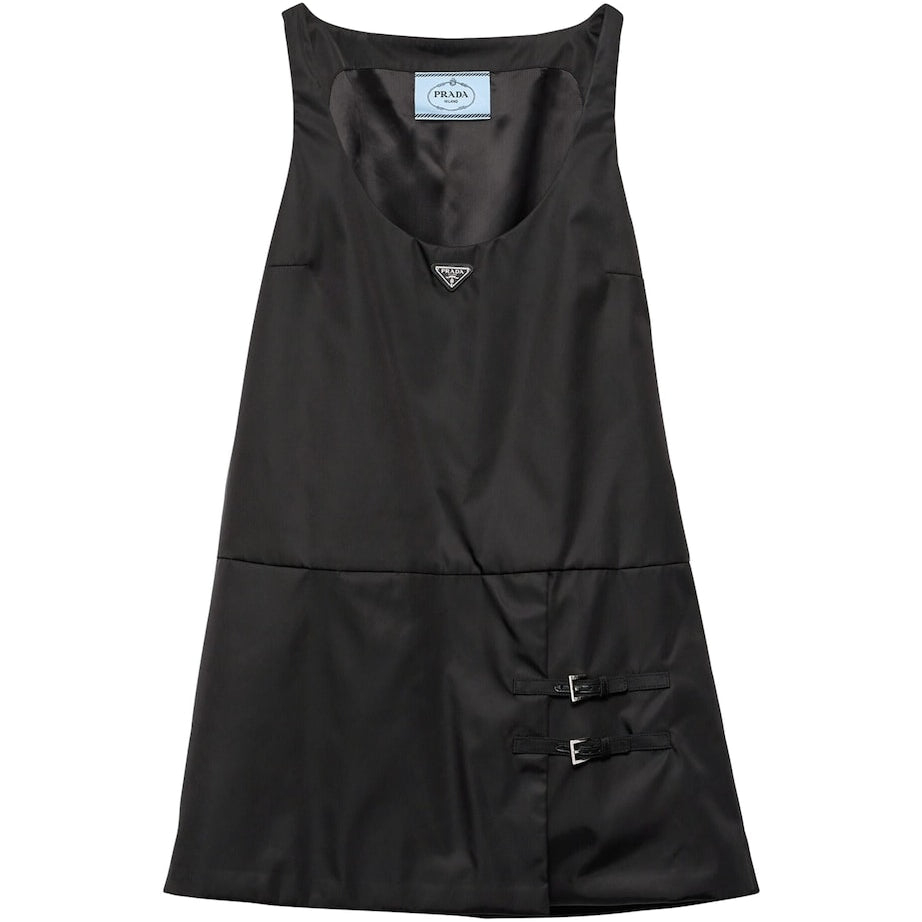 Prada Black Re-Nylon Mini Dress