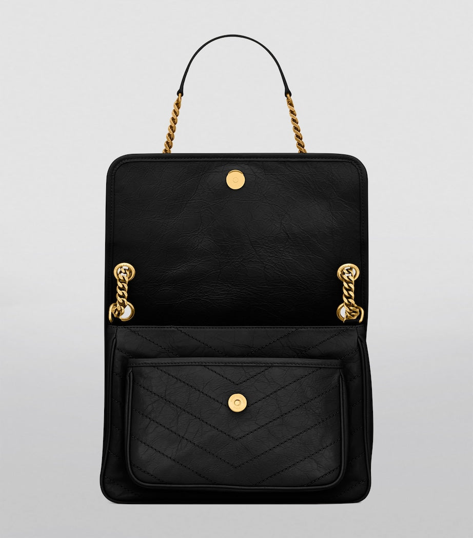 Black Medium Niki Shoulder Bag