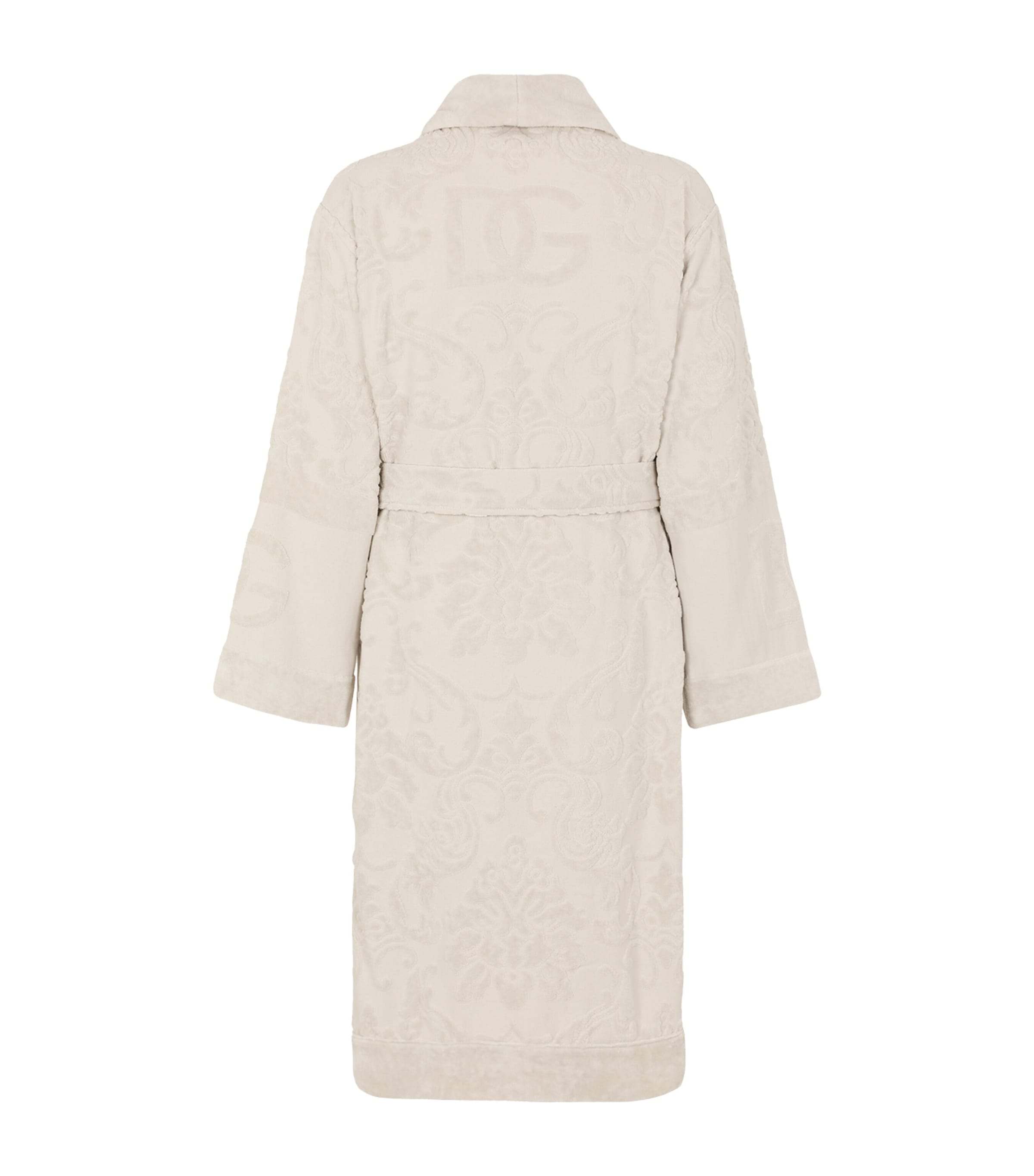 Dolce & Gabbana Casa Terry Cotton DG Logo Robe