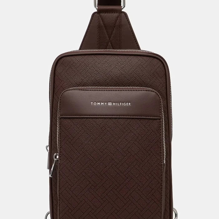 Tommy Hilfiger erkek suni deri sırt çantası