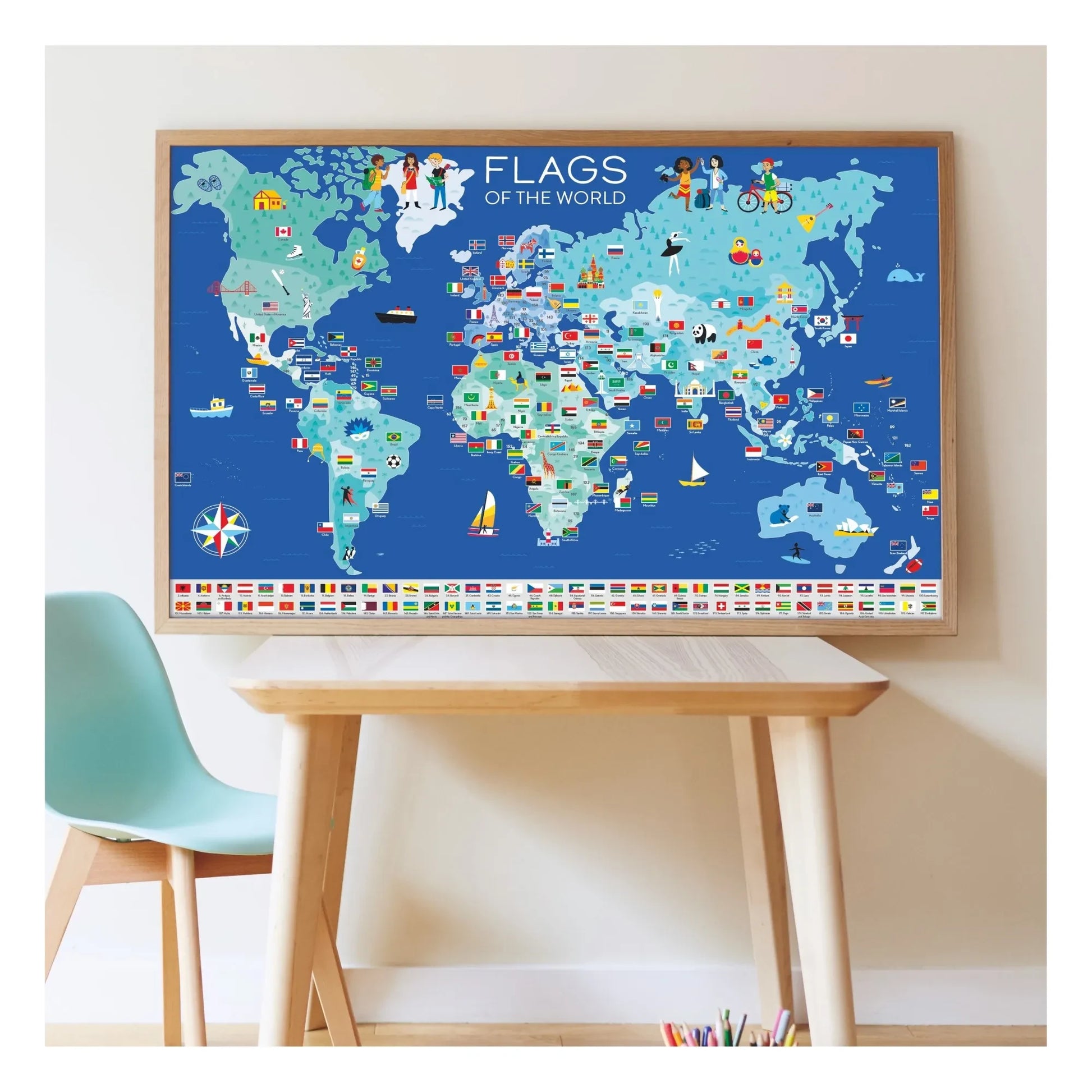 Poppik - Flags Poster + Stickers