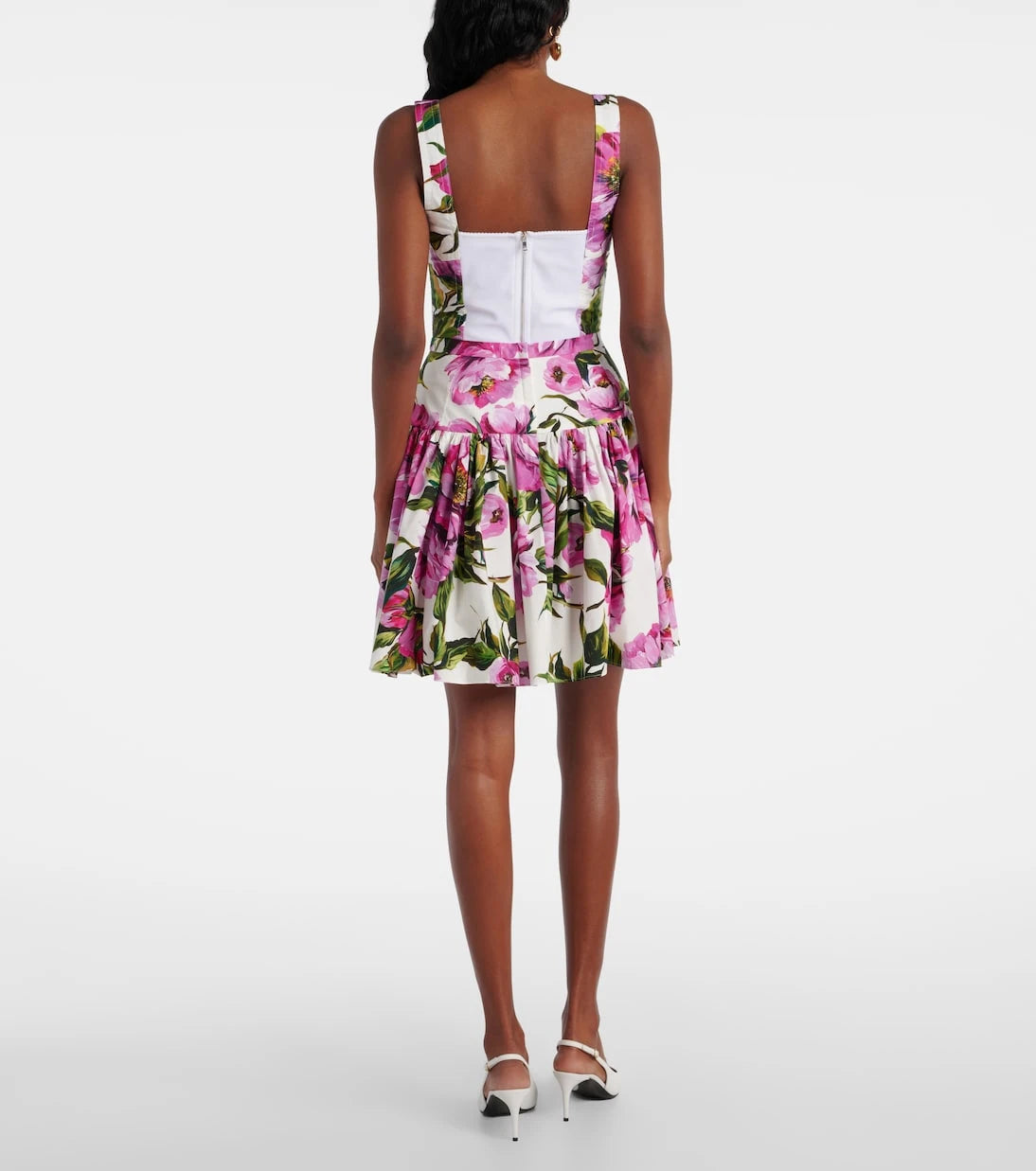 Dolce&Gabbana - Floral cotton miniskirt