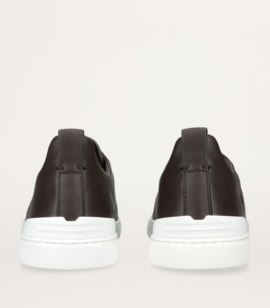 Zegna Shearling Triple Stitch SECONDSKIN Sneakers