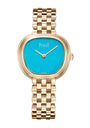 Piaget Rose Gold and Turquoise Sixtie Watch 29mm