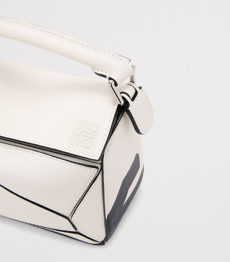 LOEWE x Louis Wain Mini Leather Puzzle Top-Handle Bag