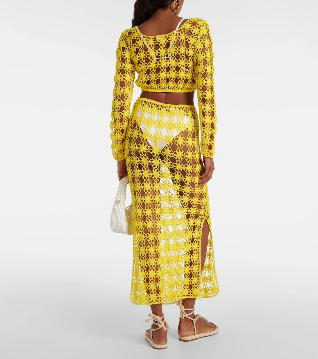 Anna Kosturova - Bella crochet cotton crop top