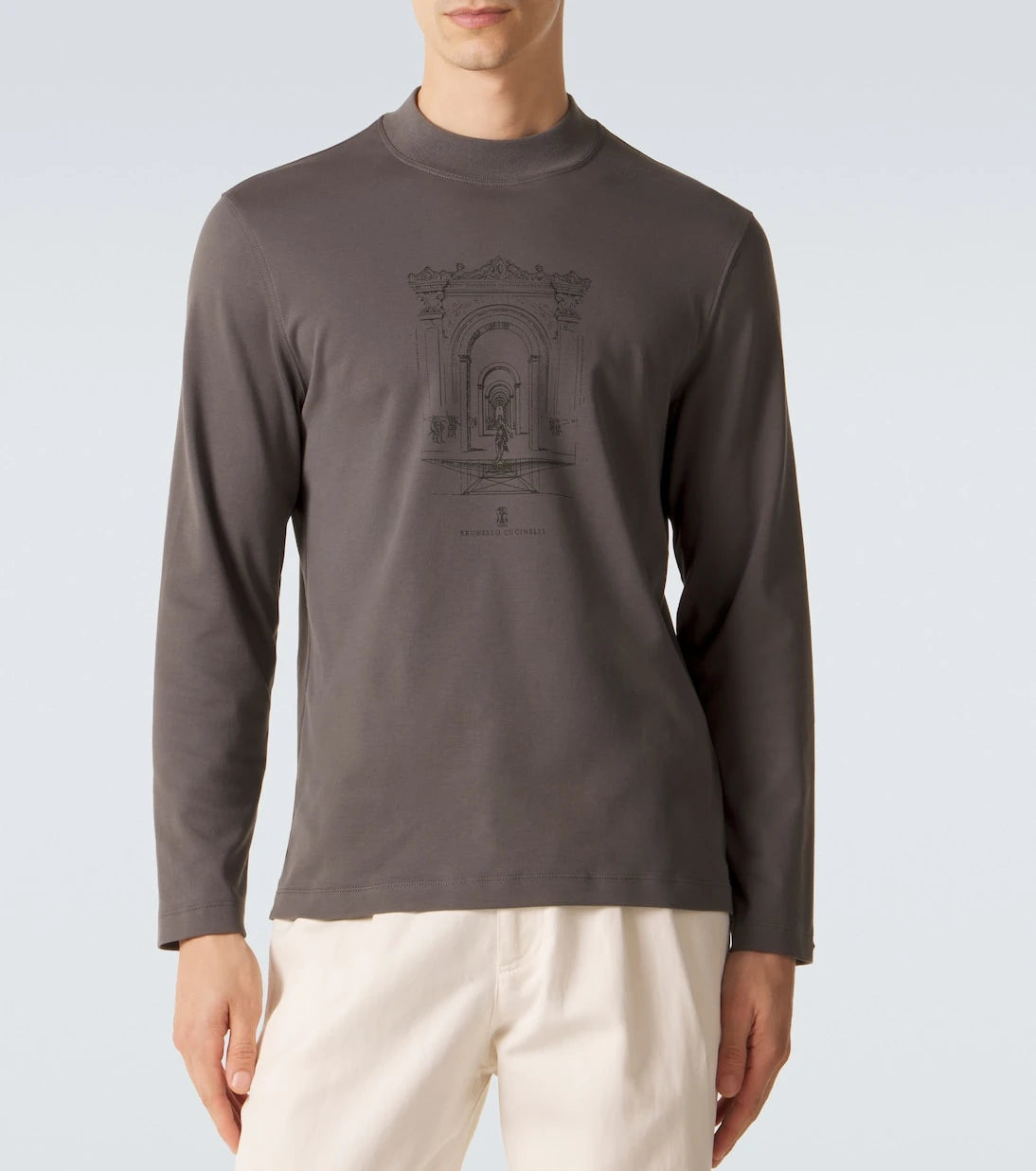 Brunello Cucinelli - Printed cotton jersey T-shirt