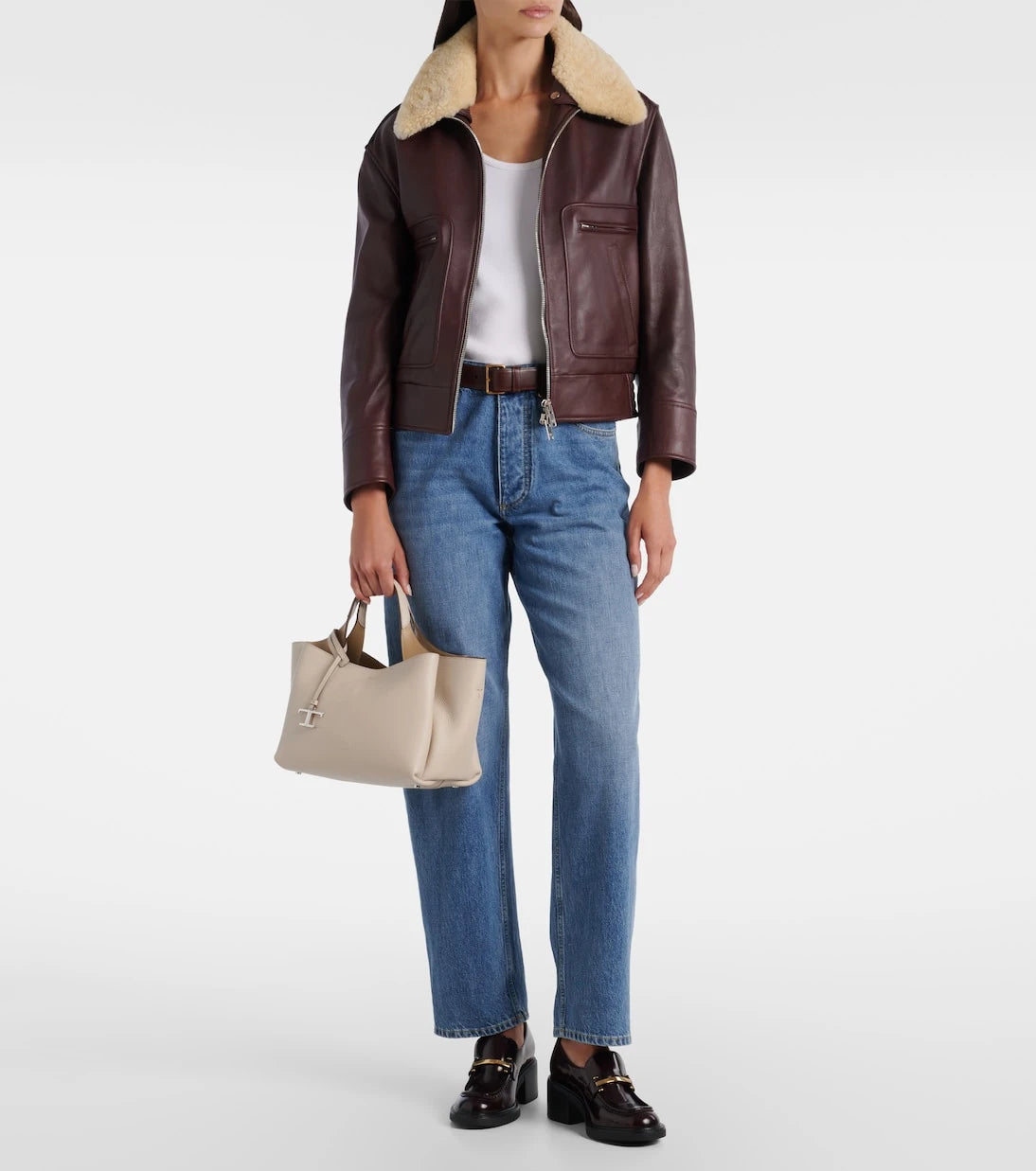 Tod's - 60 leather loafer pumps