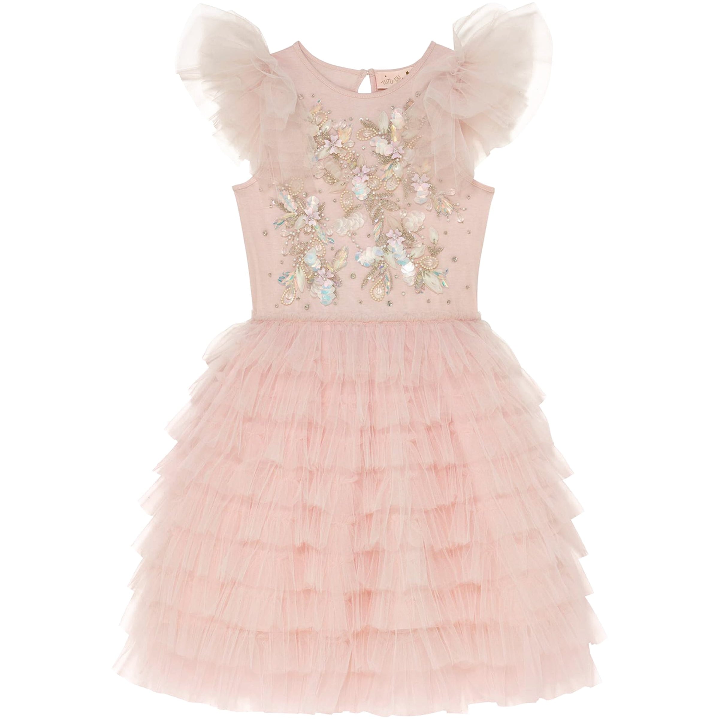 Tutu Du Monde Pink Cotton Palais Laidon Dress (2-11 Years)