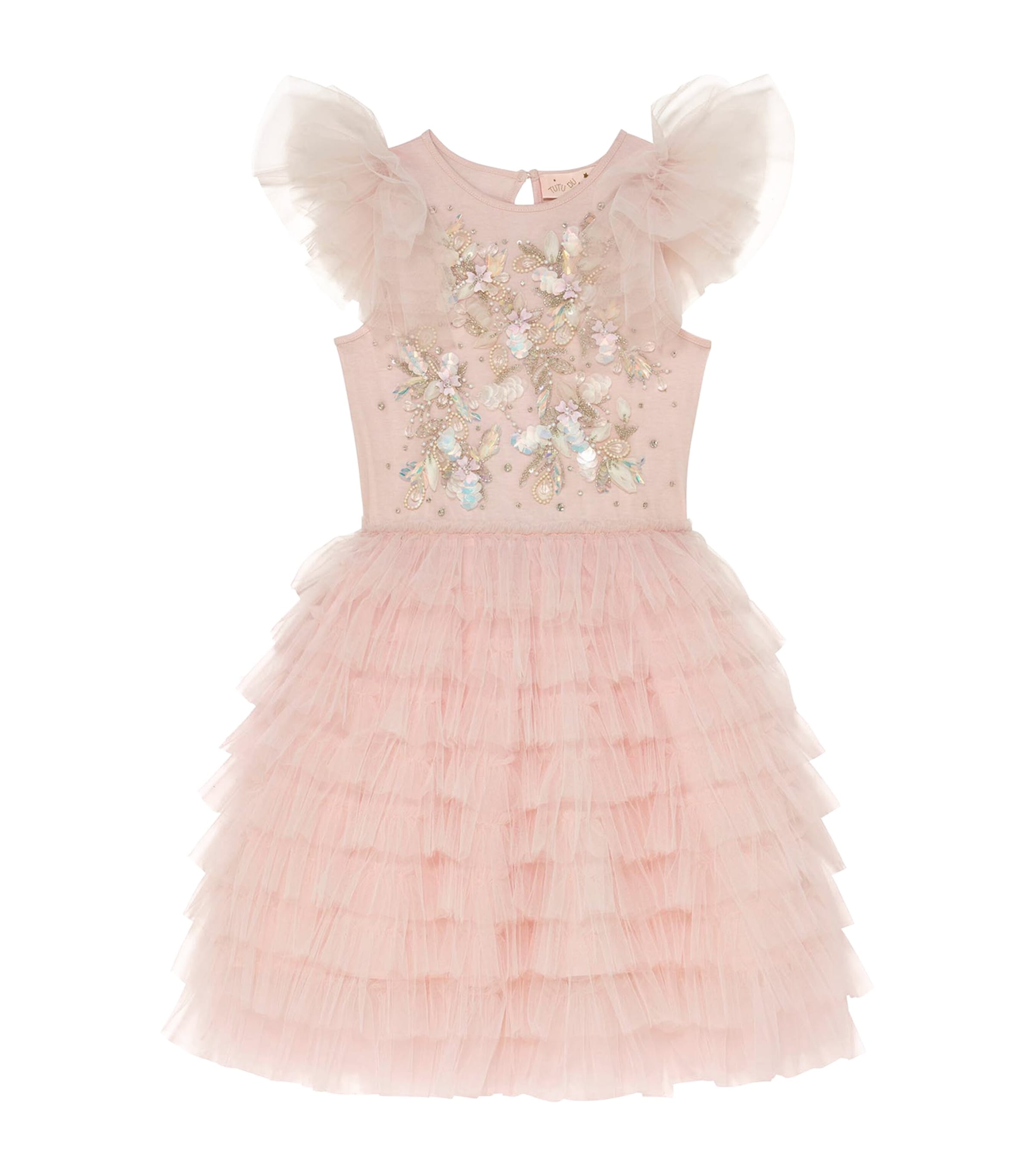 Tutu Du Monde Pink Cotton Palais Laidon Dress (2-11 Years)