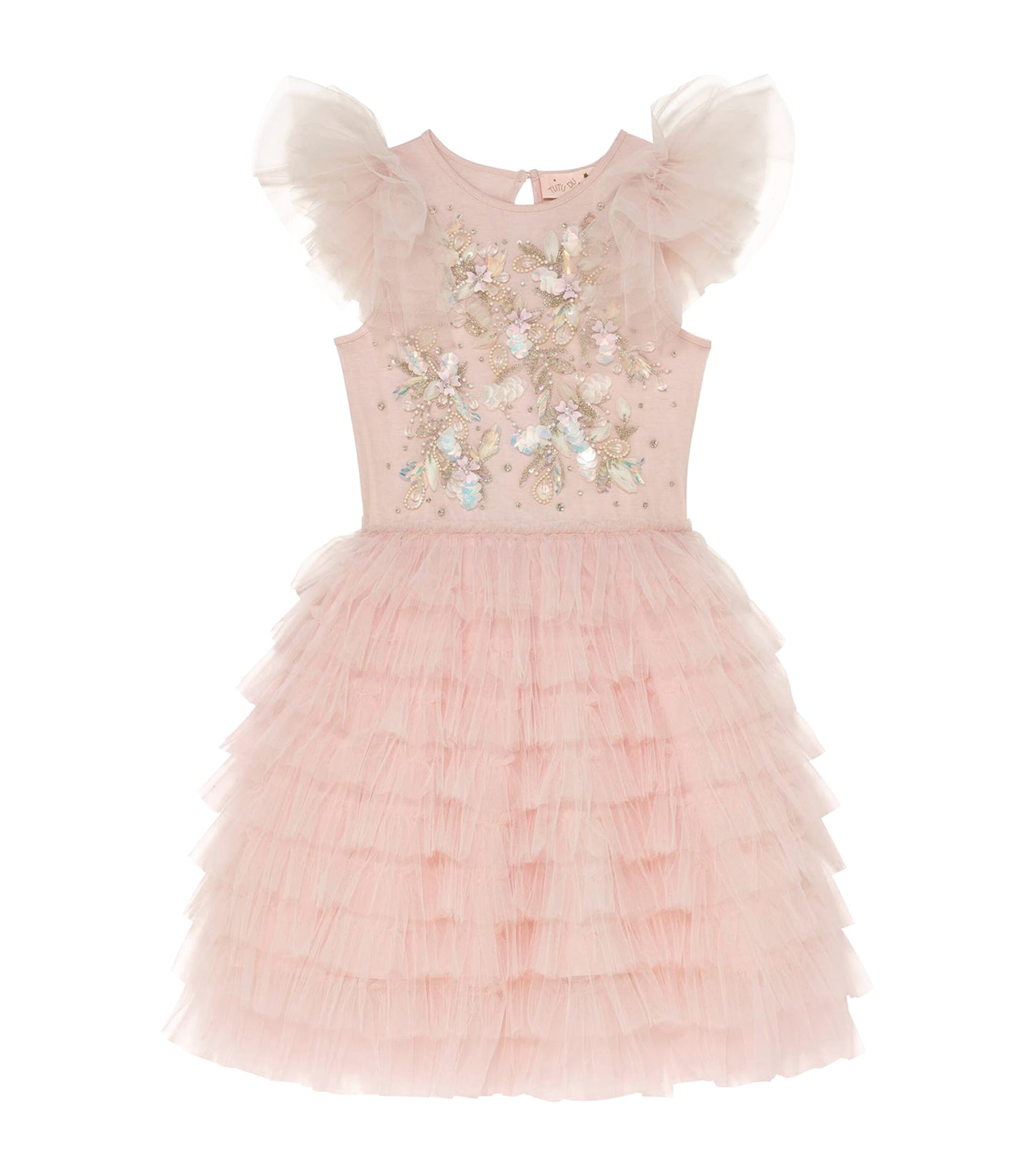 Tutu Du Monde Pink Cotton Palais Laidon Dress (2-11 Years)