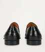 Crocodile Leather Penny Loafers