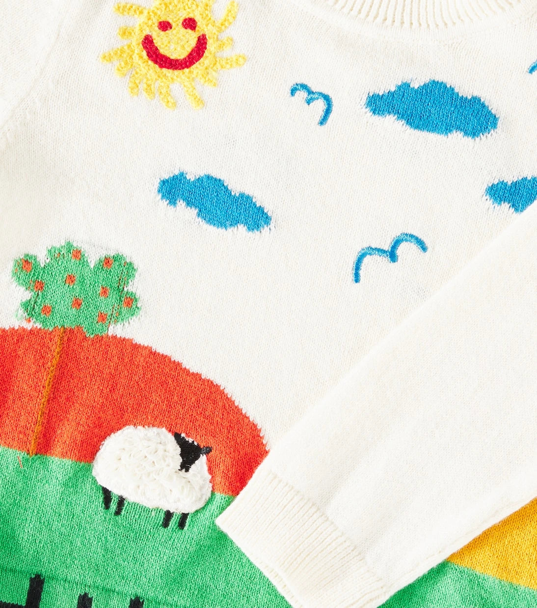 Stella McCartney Kids - كنزة أطفال قطنية وصوفية