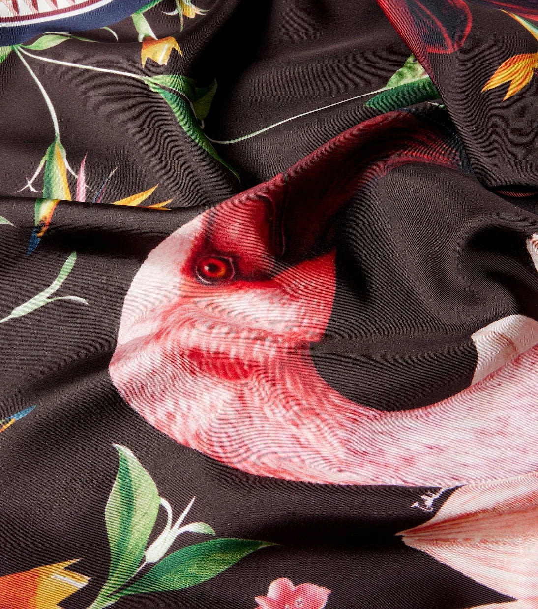La DoubleJ - Fringed printed silk twill scarf