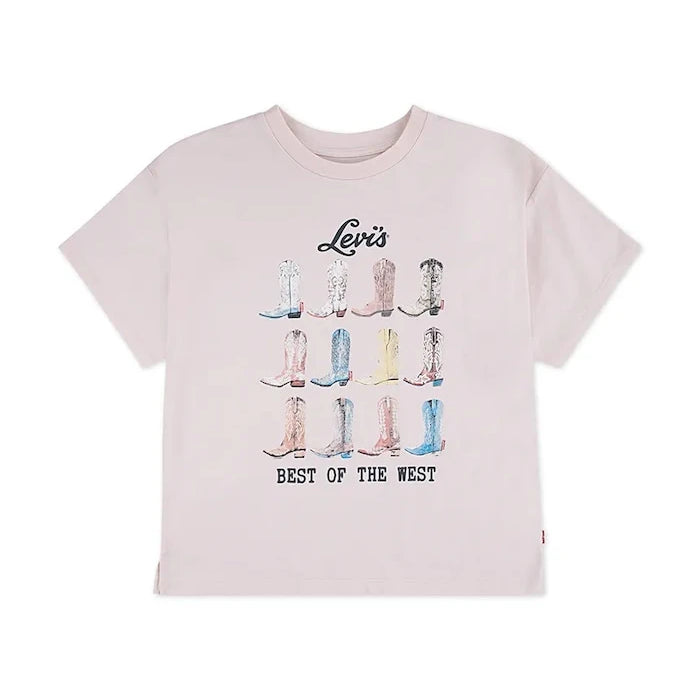 Детска тениска Levi's BOOTS OVERSIZED SS TEE
