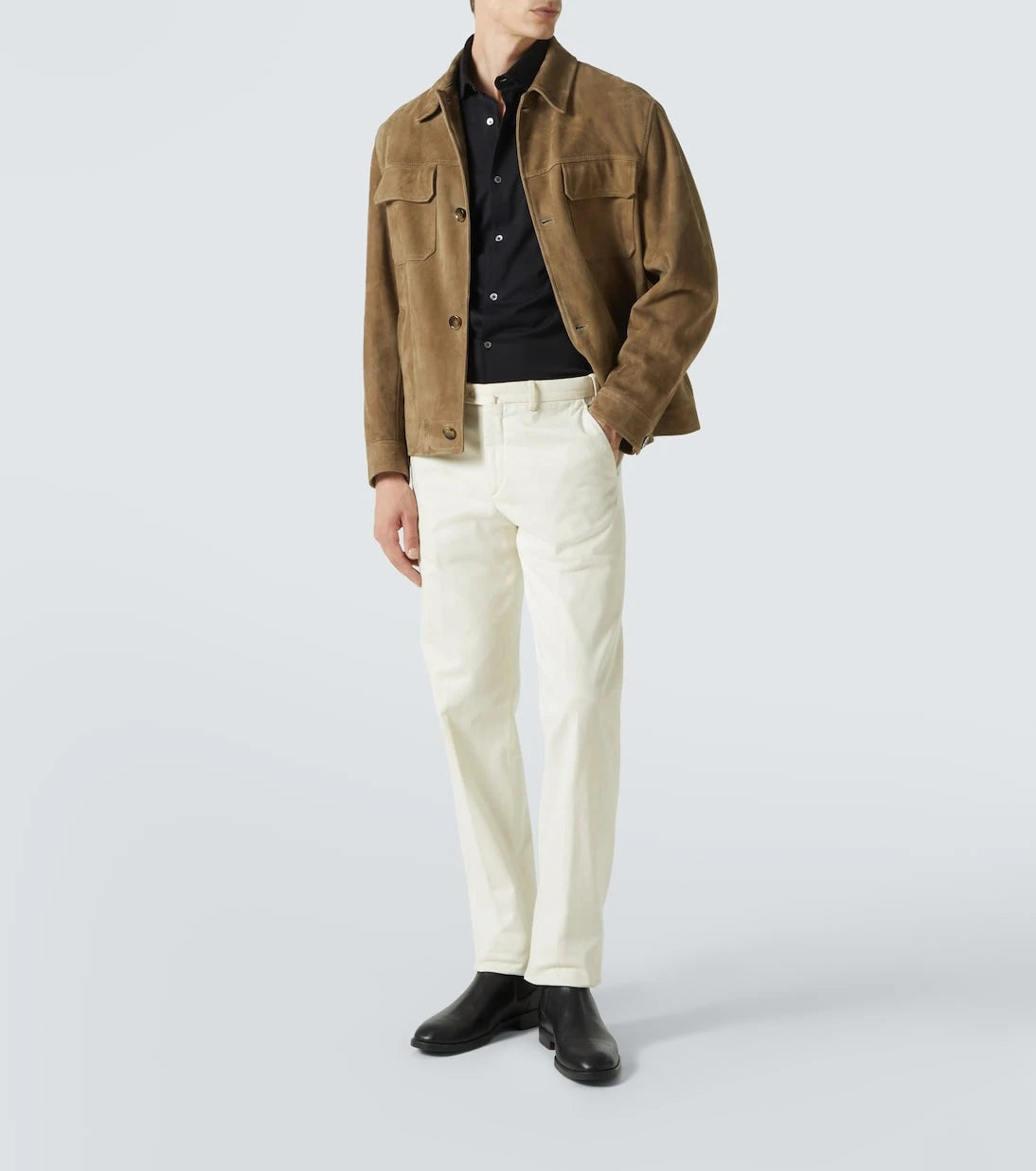 Thom Sweeney - قميص من جيرسي القطن