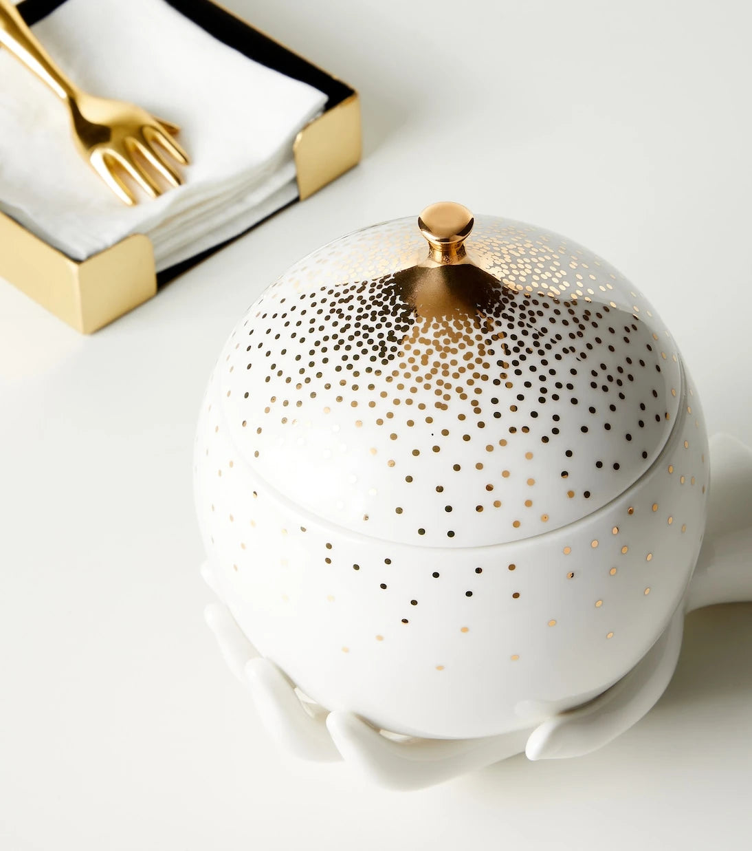 Jonathan Adler - Gilded Eve porcelain container