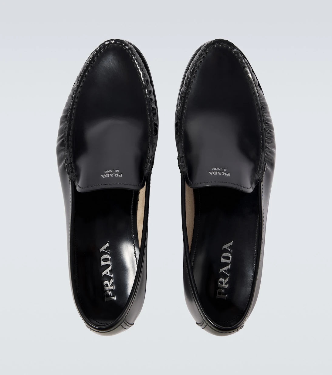 Prada - Leather loafers