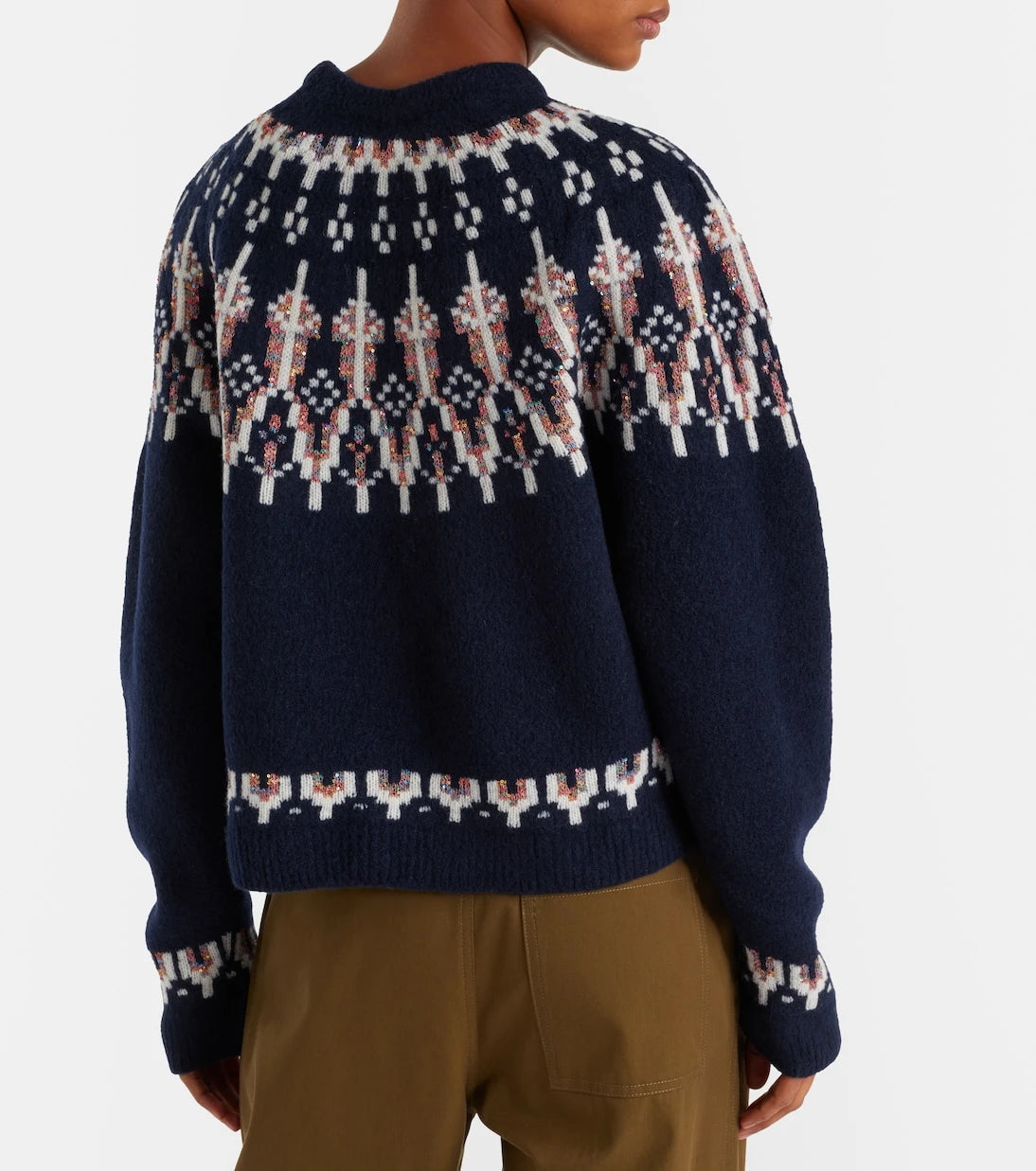 Loewe - Fair Isle sequined wool-blend sweater