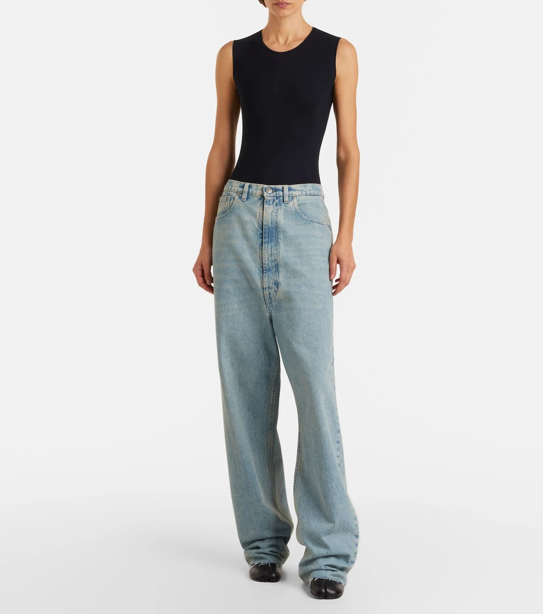 Maison Margiela - Frayed straight jeans