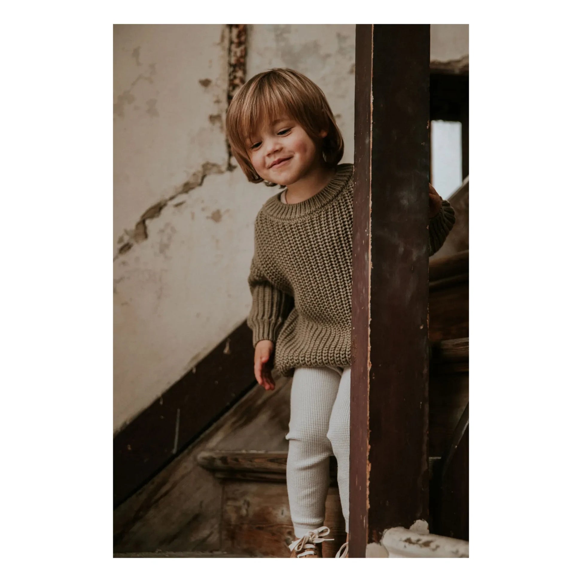 Yuki - Chunky Organic Cotton Jumper | Sage
