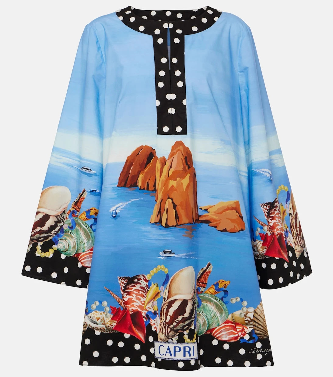 Dolce&Gabbana - Capri printed cotton kaftan