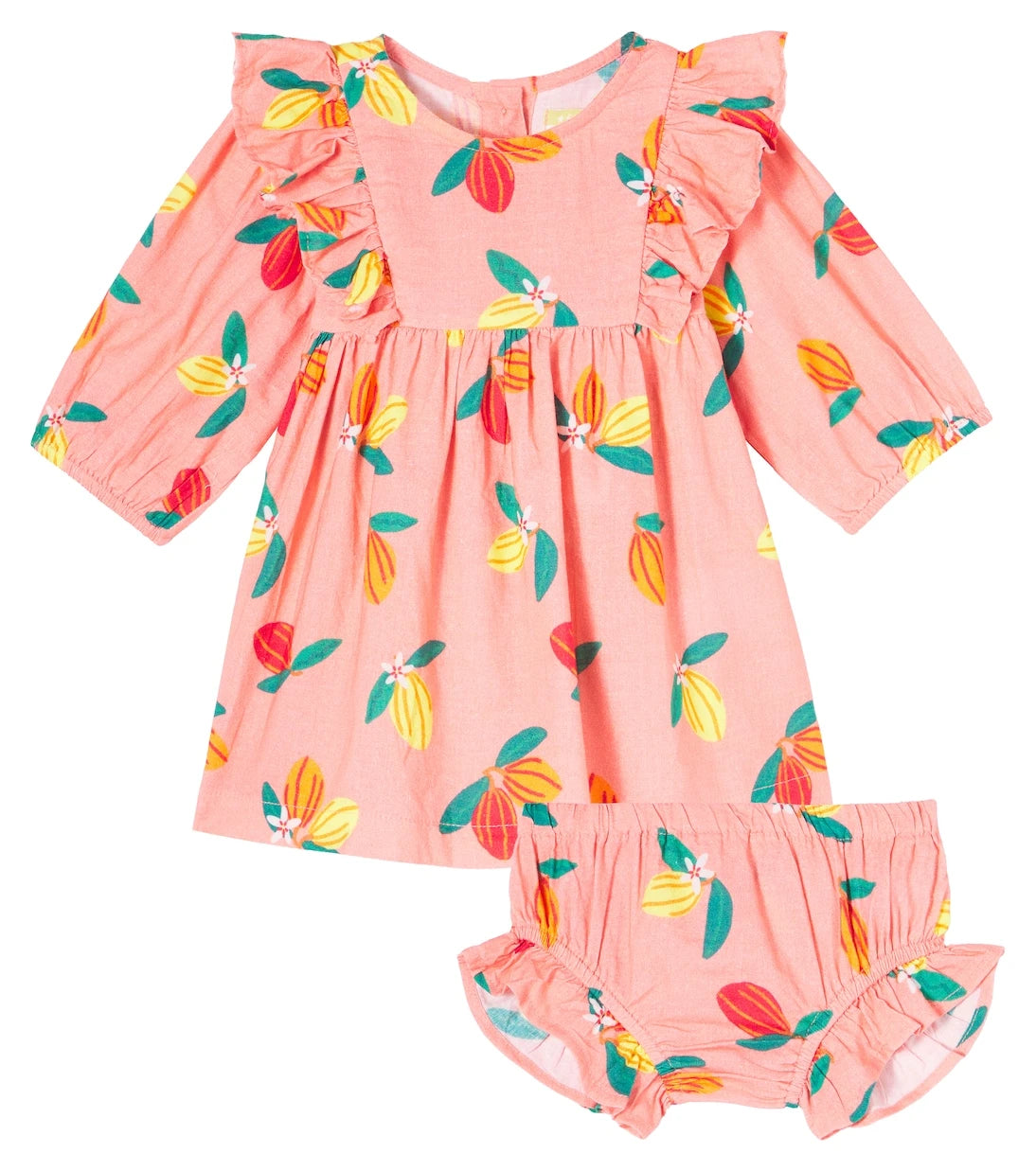 Fábula - Baby cotton dress and bloomers set