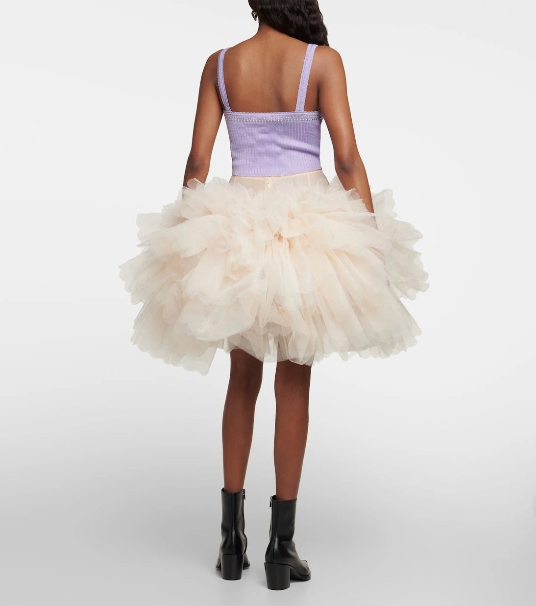 Rabanne - Embellished knit top