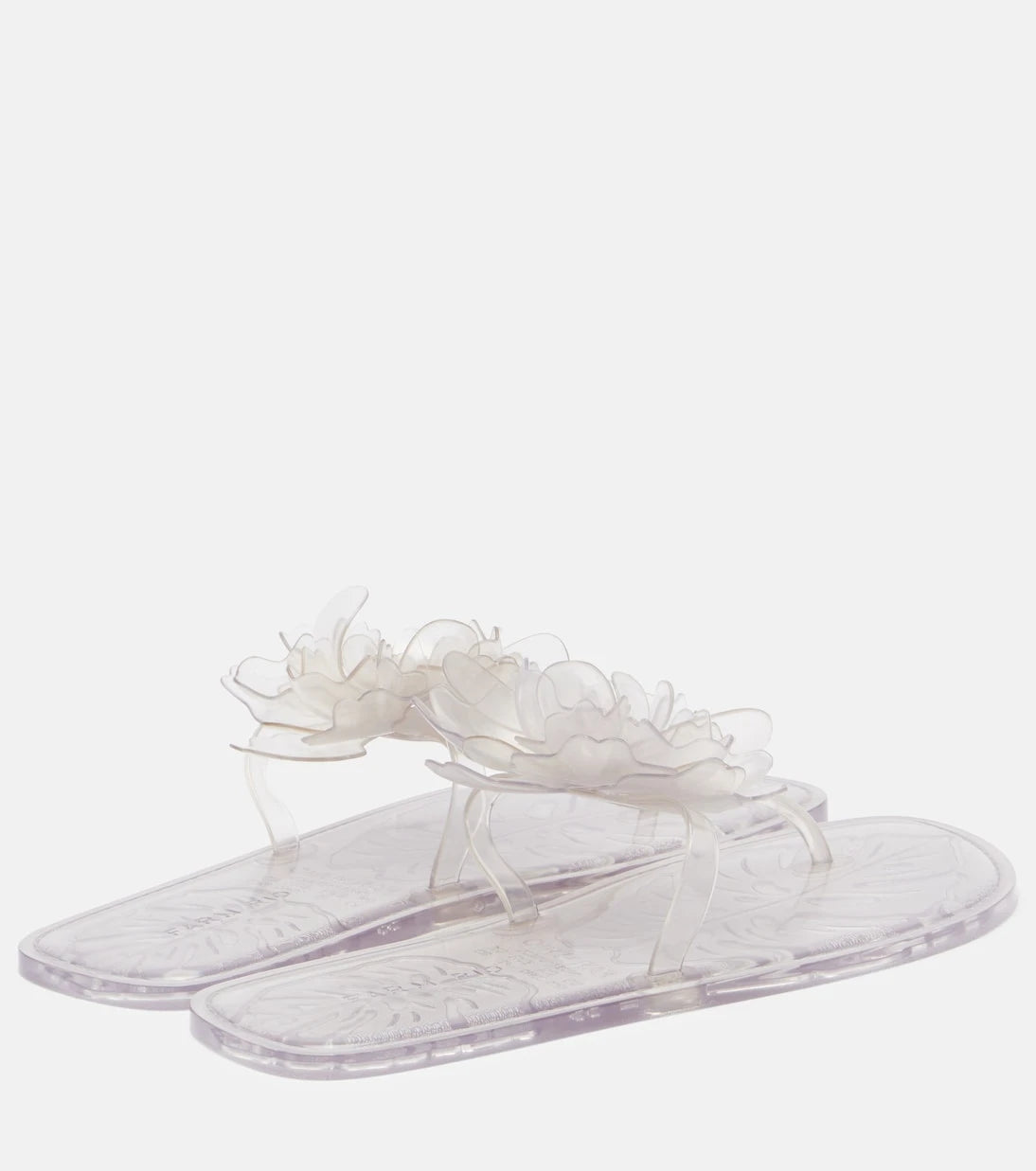 Farm Rio - Floral-appliqué thong sandals