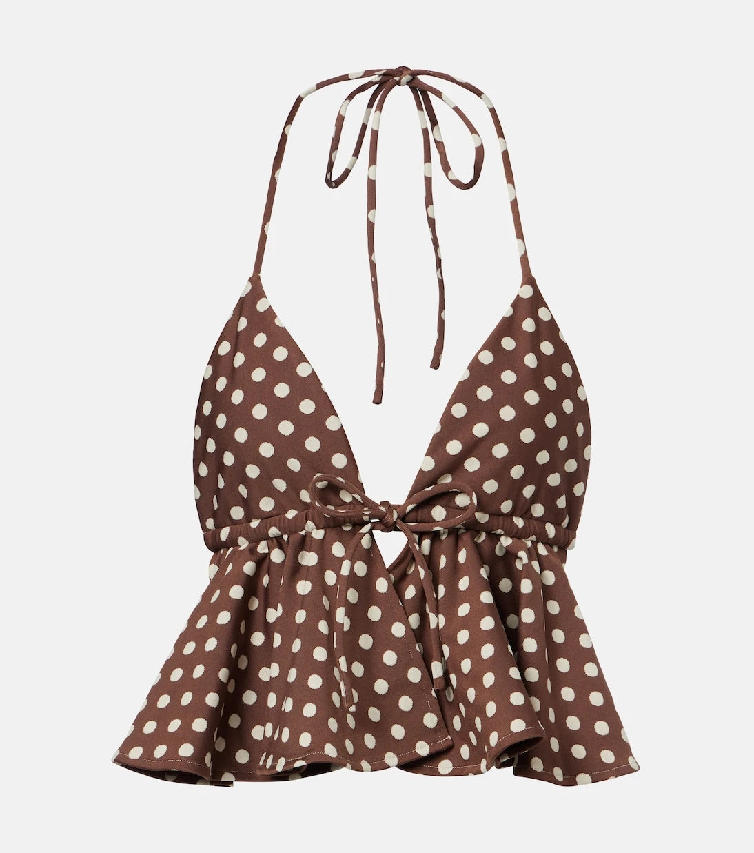 Montce - Emma ruffled polka-dot top