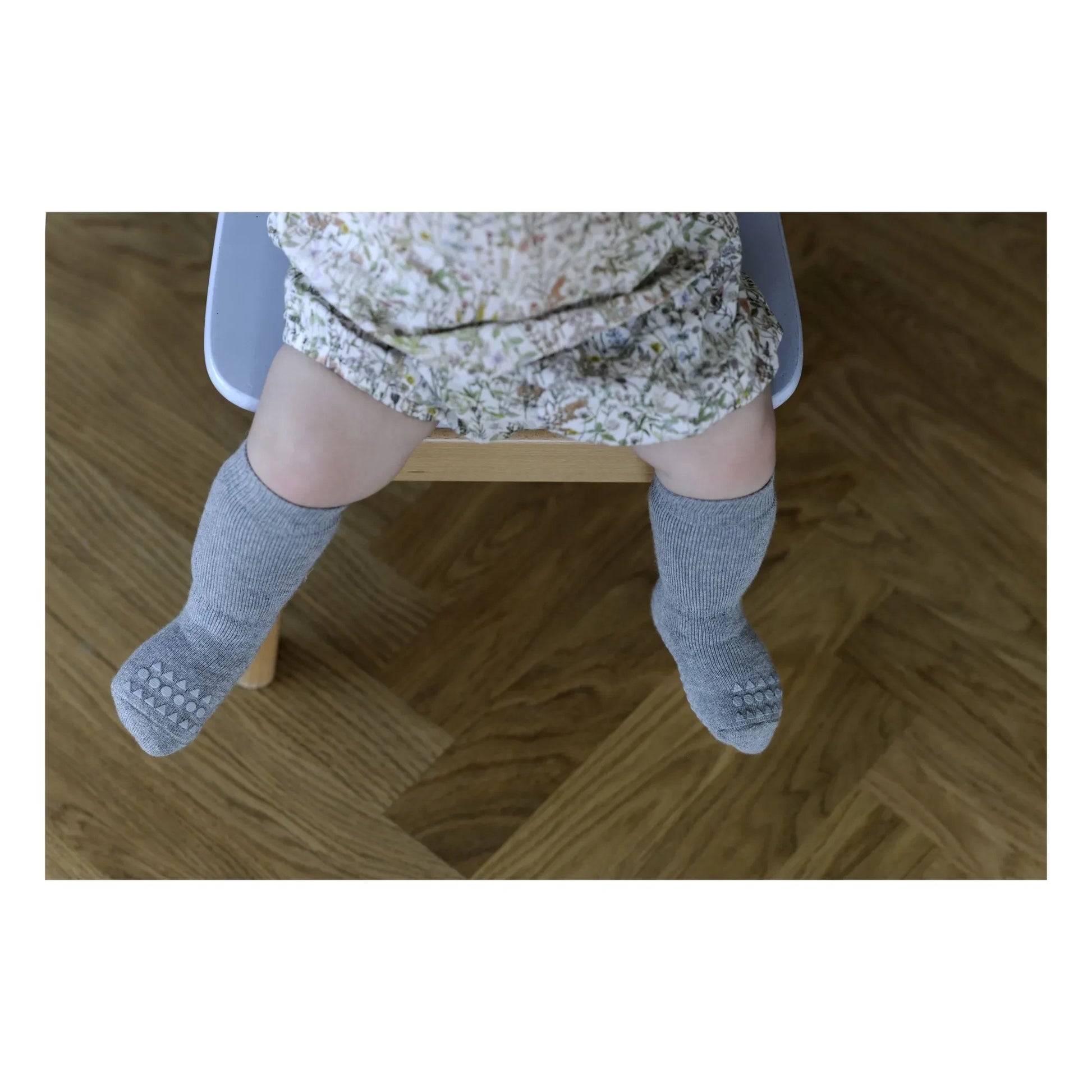 GOBABYGO - Non-Slip Cotton Socks | Grey