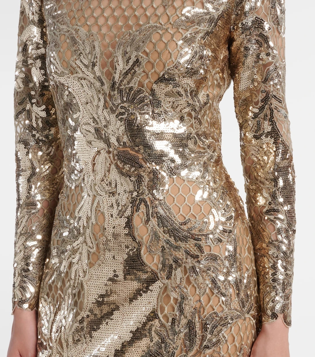 Elie Saab - Embroidered sequined tulle gown