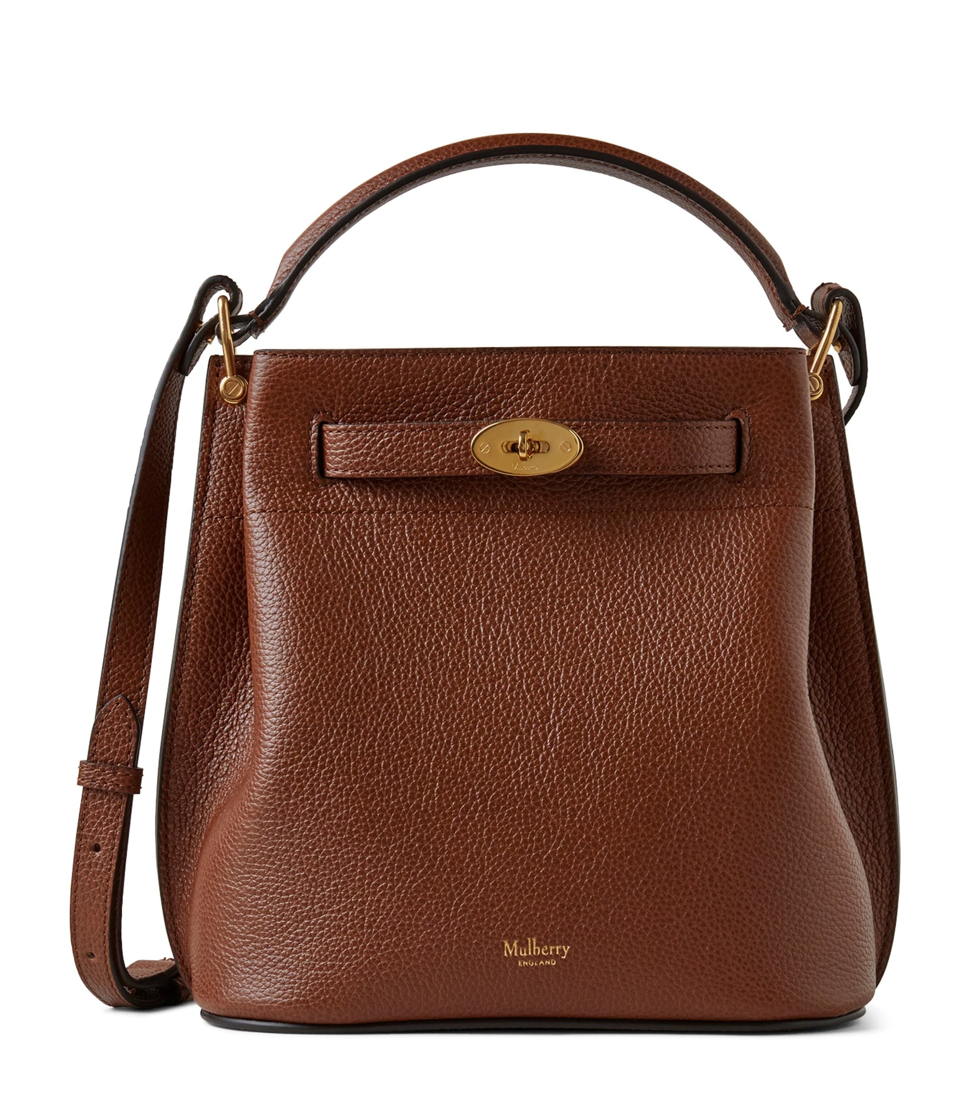 Mulberry Brown Leather Islington Bucket Bag