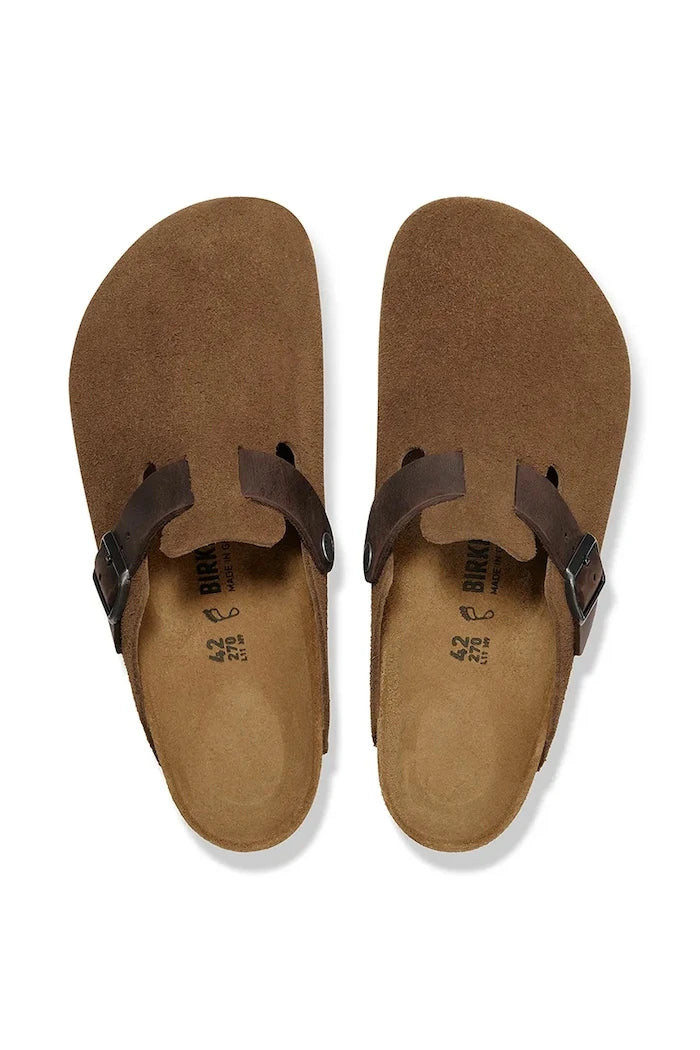 Велурени чехли Birkenstock Boston