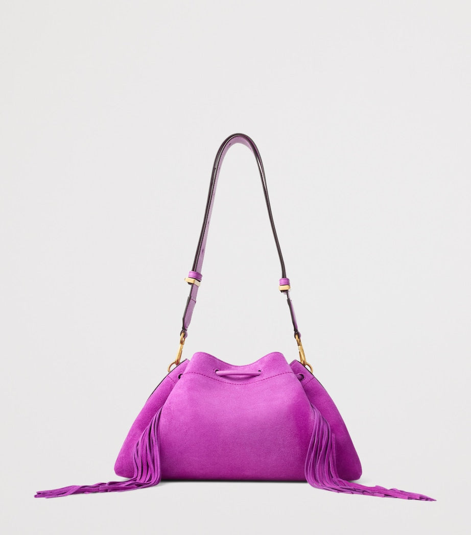 Jimmy Choo Suede Cinch Shoulder Bag