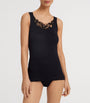 Hanro Black Mercerised Cotton Kalea Tank Top