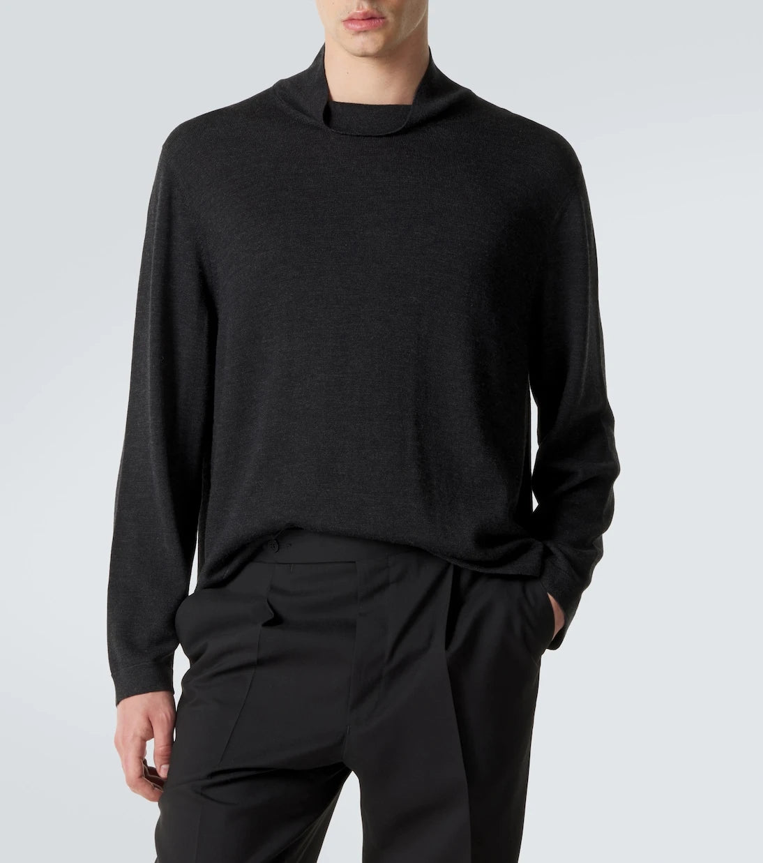 Stòffa - Wool and silk turtleneck sweater