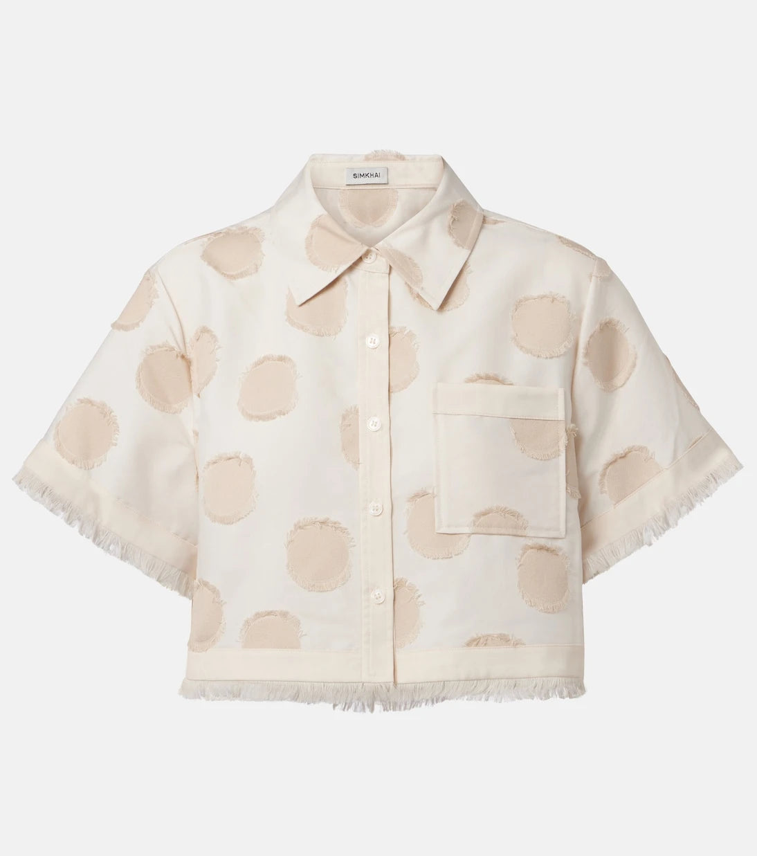 Simkhai - Topanga polka-dot crop top