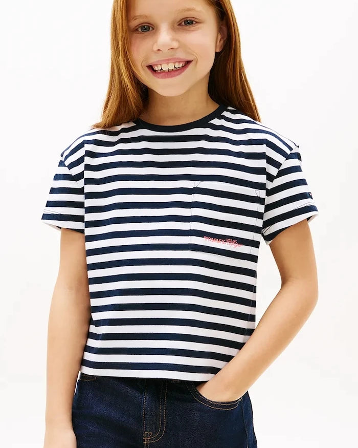 Çocuklar için pamuklu Tommy Hilfiger tişört
