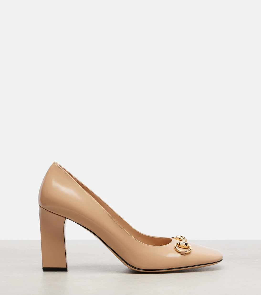 Gucci - Signora Horsebit leather pumps