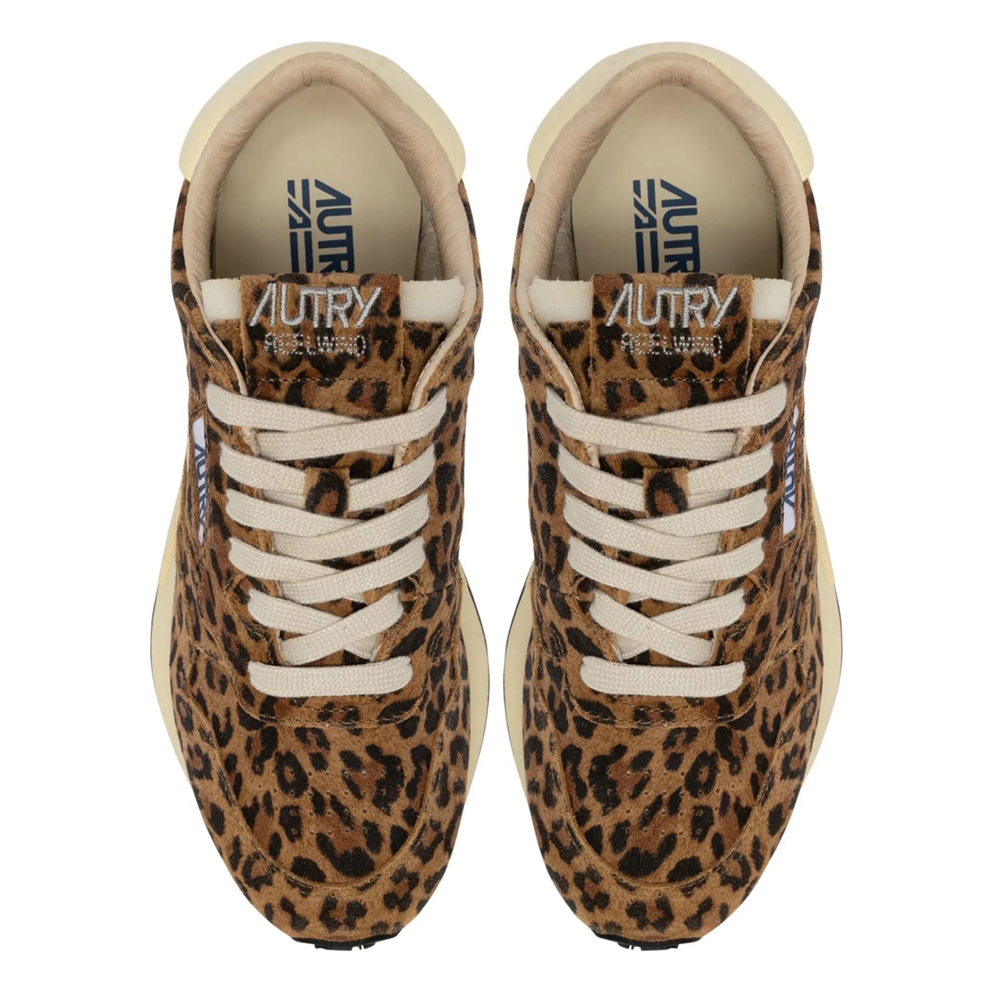 Autry - Reelwind Leopard Suede Sneakers | Brown