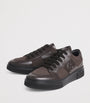 Leather Logo Sneakers