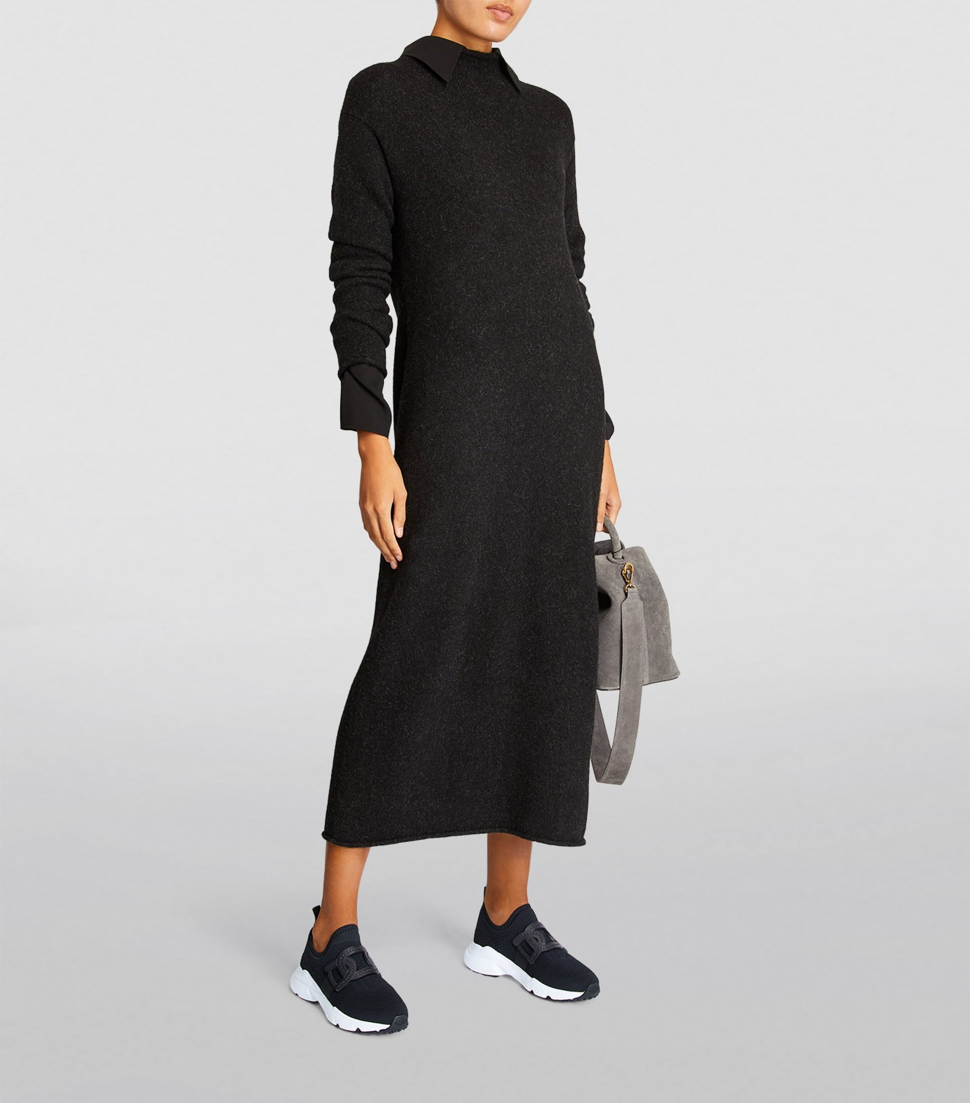 Tod's Black Sport Run 54c Calzino Sneaker