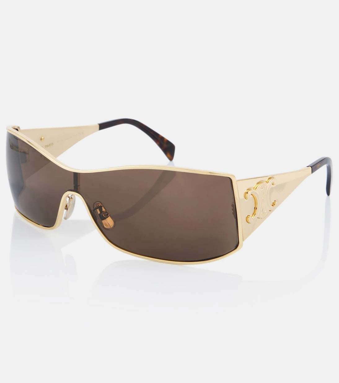 Celine Eyewear - Triomphe Metal Racer shield sunglasses