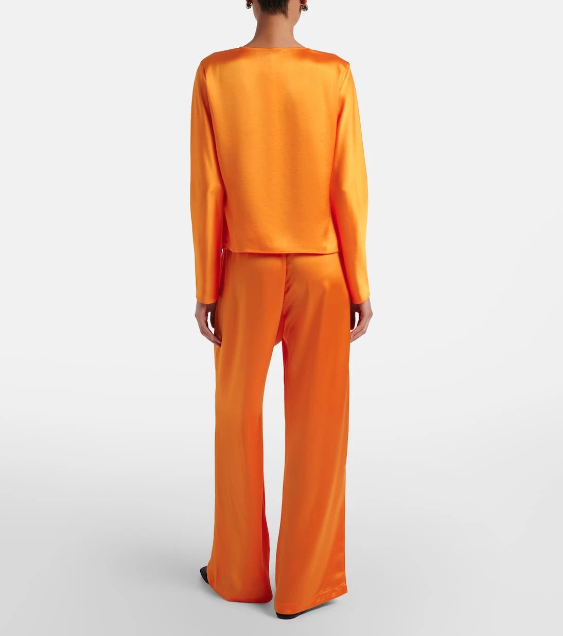 Leset - Barb satin wide-leg pants