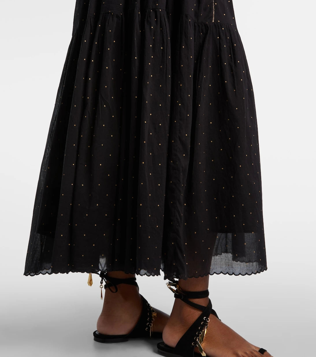 Marant Etoile - Sichene polka-dot cotton maxi dress