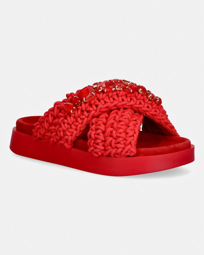 Inuikii Kadın Woven Stones Terlik