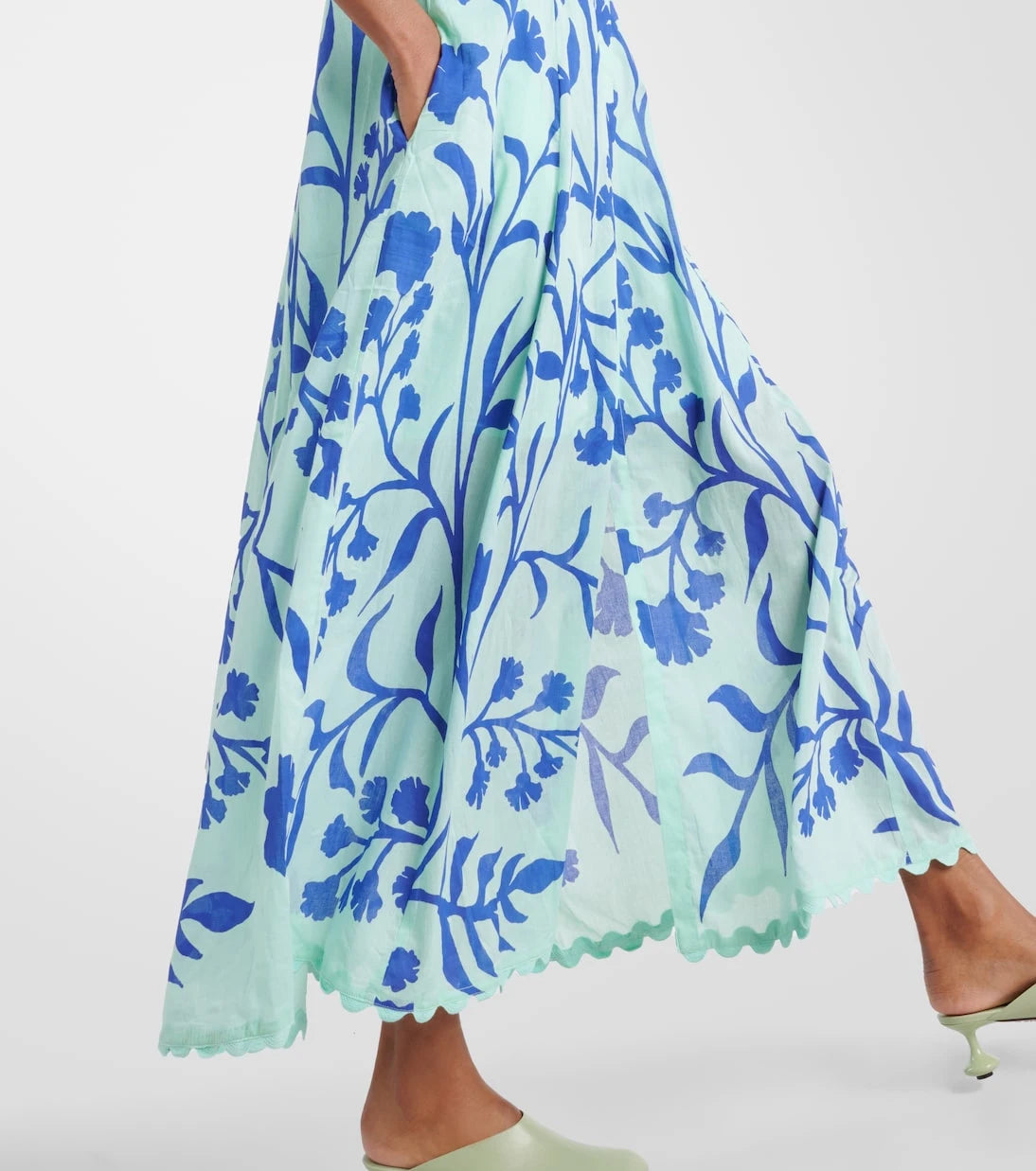 Juliet Dunn - Printed cotton maxi dress