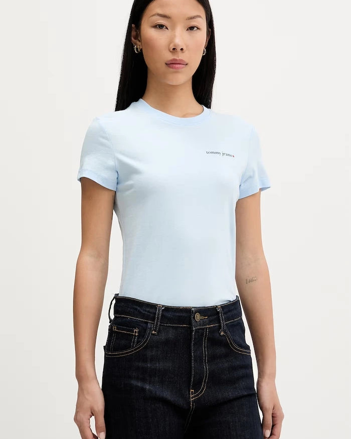 Tommy Jeans kadın pamuklu tişört