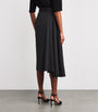 Edeline Lee Black Charmeuse Aurora Maxi Skirt